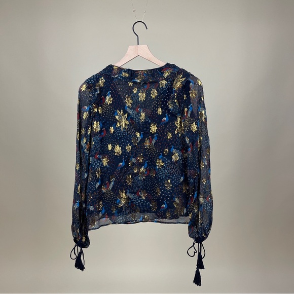 Sézane Flore Blouse in Golden Peacock - Picture 5 of 5